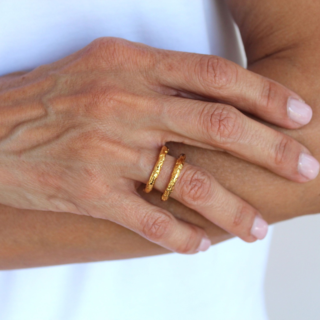 Anillo doble Lava