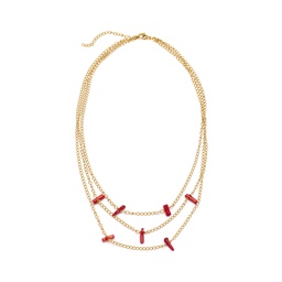 Gargantilla coral rojo Lola