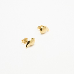 Gold drops stud earrings
