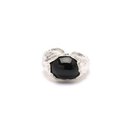 Lava silver ring
