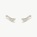Rio silver ear climbers