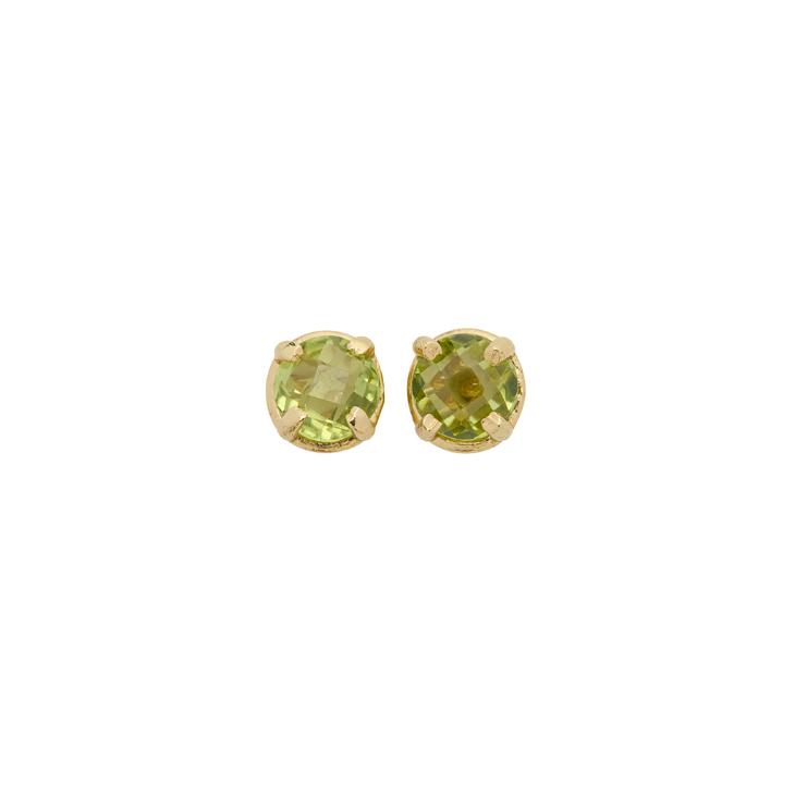 Olivina round stud earrings