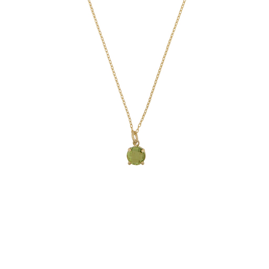 Olivina round necklace