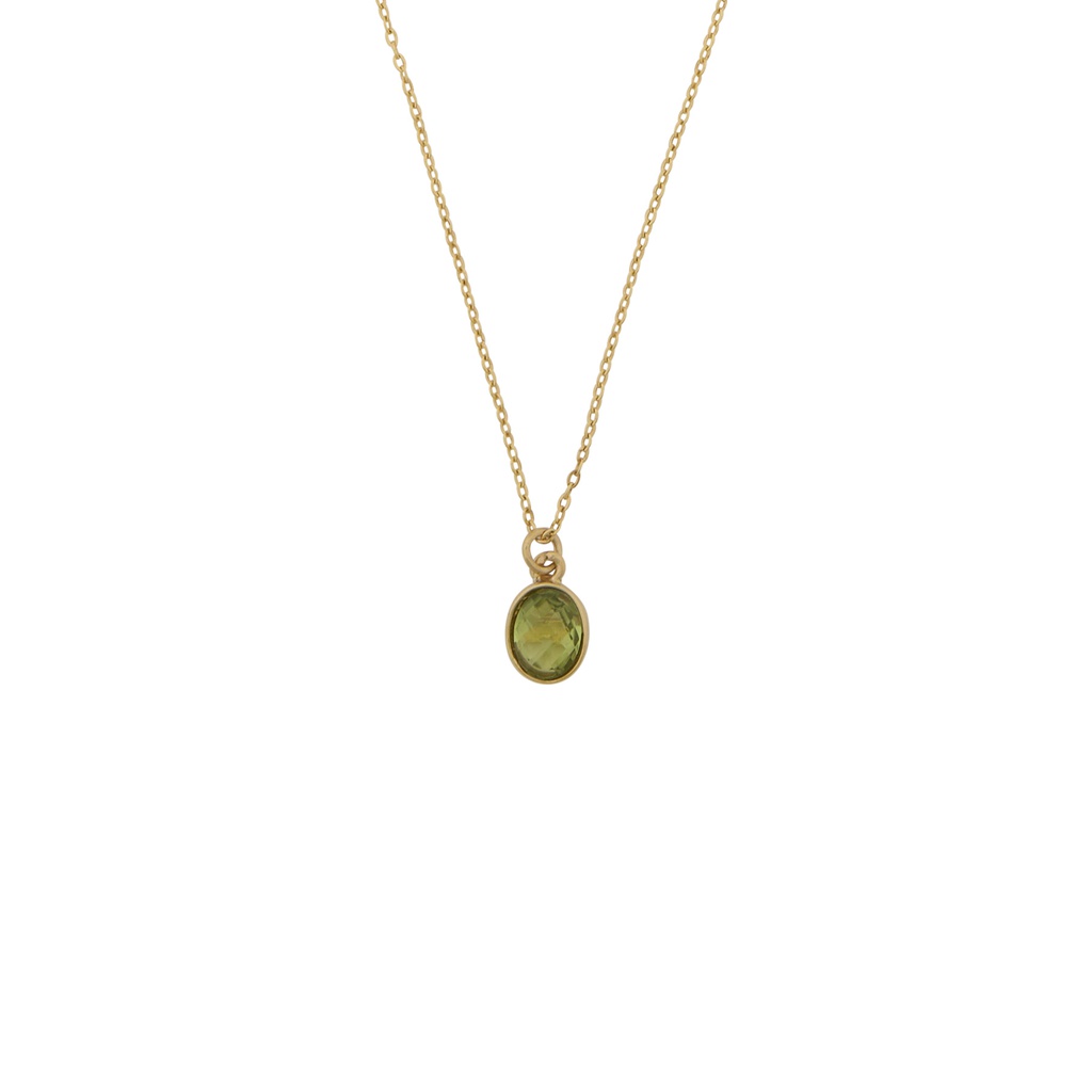 Olivina oval necklace