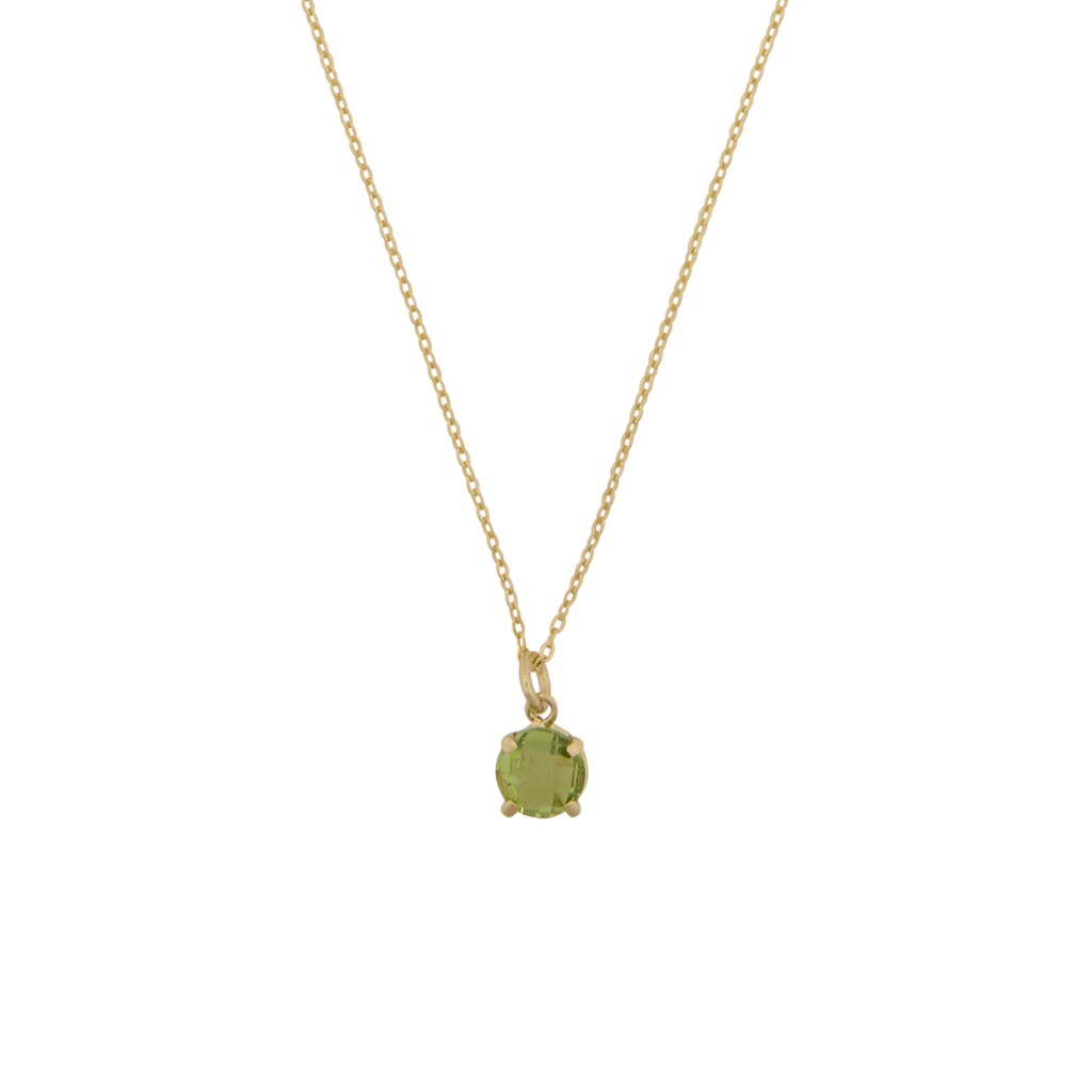 Olivina round necklace