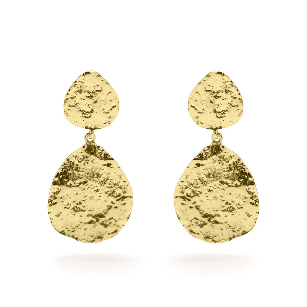 Lava double drop earrings