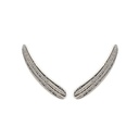 Pendientes ascendentes Luna (Plata)