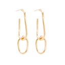 Kasia gold link earrings 